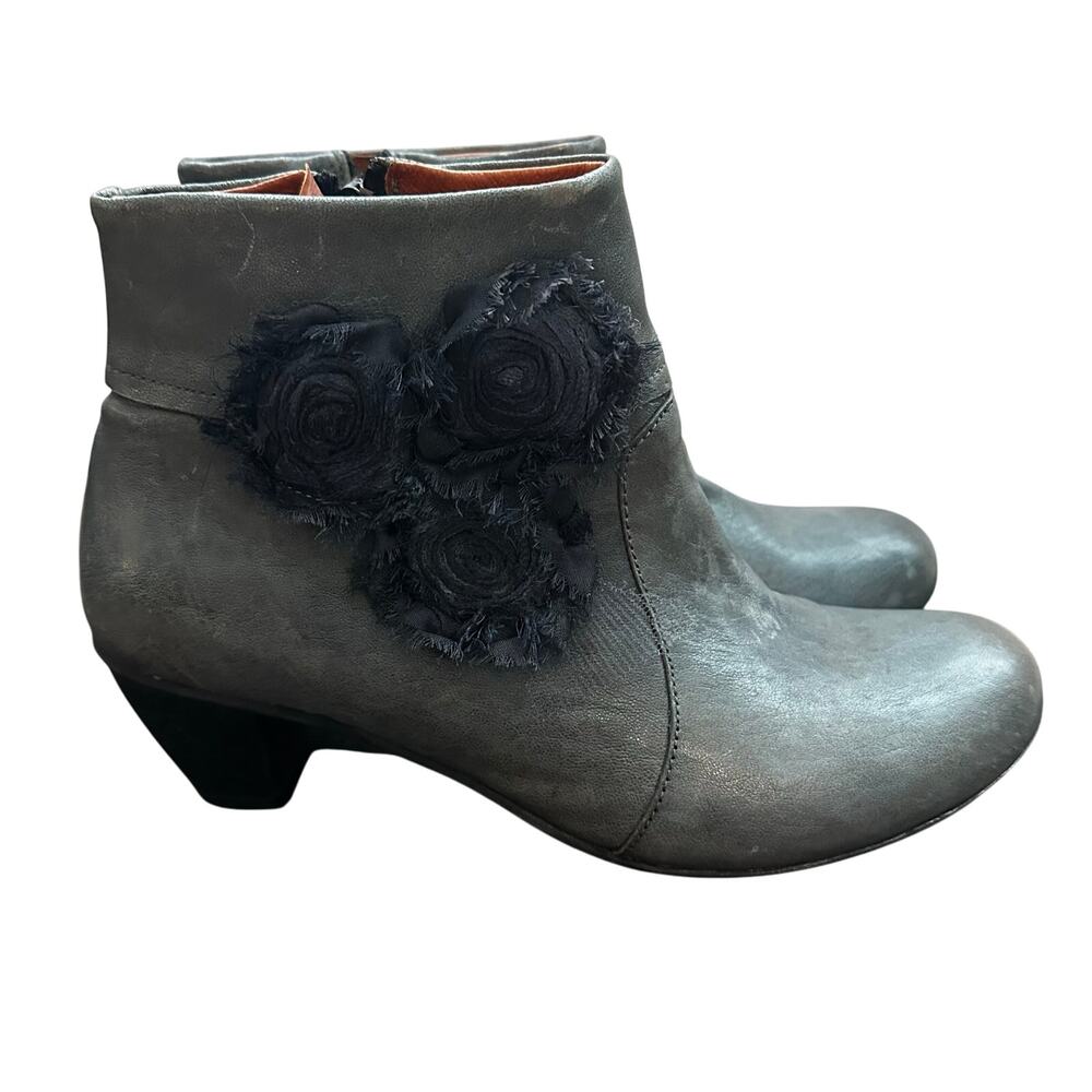 Brako Bootie Blue Rose Leather Women's 39 / 8.5 Made in Spain